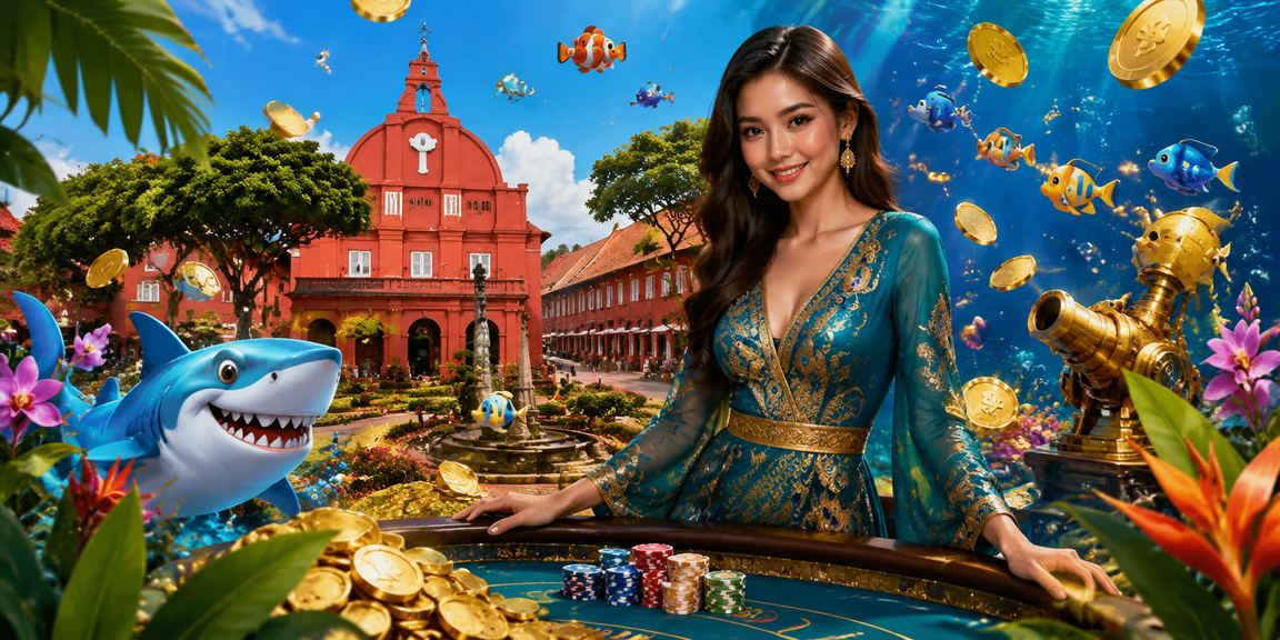 Permainan menembak ikan bertema batik di Melaka